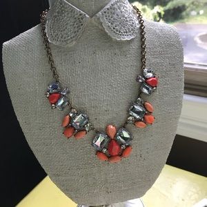 1002 Mixed Stone Statement Necklace